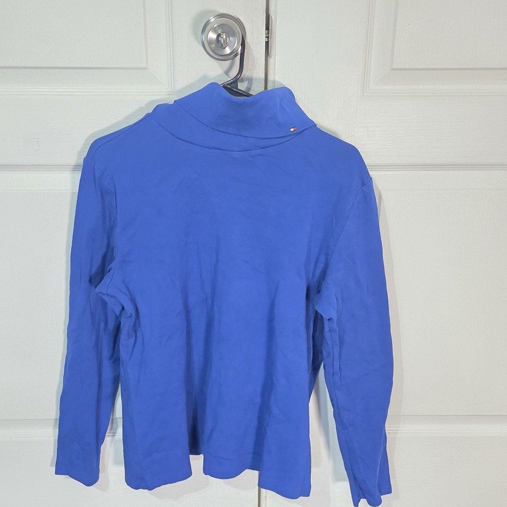 Tommy Hilfiger‎ Women's Turtleneck Top Blue Long Sleeve Size XL Extra Large